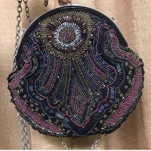 Vintage beaded cross body